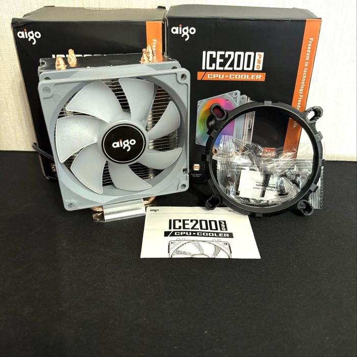 Кулери ICE200PRO(95w)/Ruix X2000 (95w), RJB Вентилятори 120мм/120мм (Білі/Чорні)
