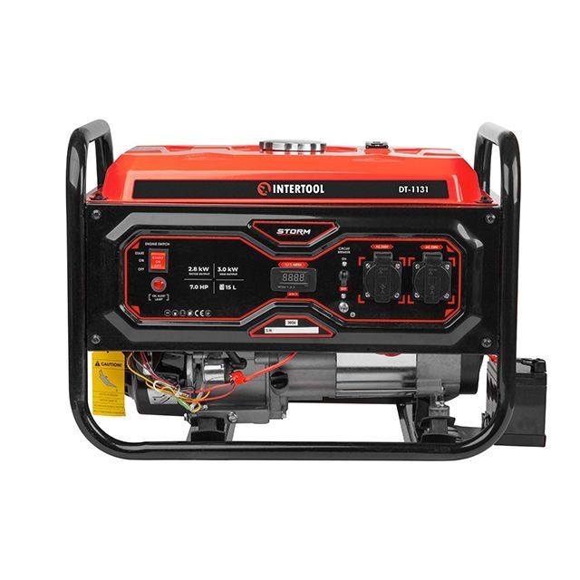 Генератор бензиновый, 2,8/3,0 кВт, 230 В, бак 15 л