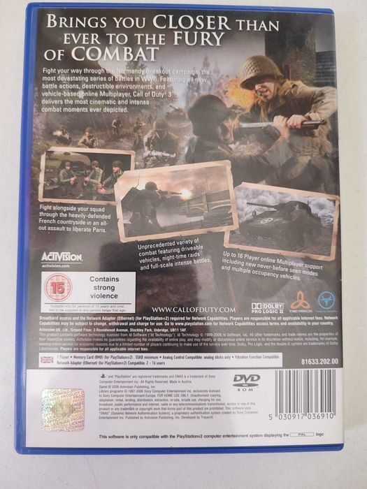 PS2 - Call Of Duty 3