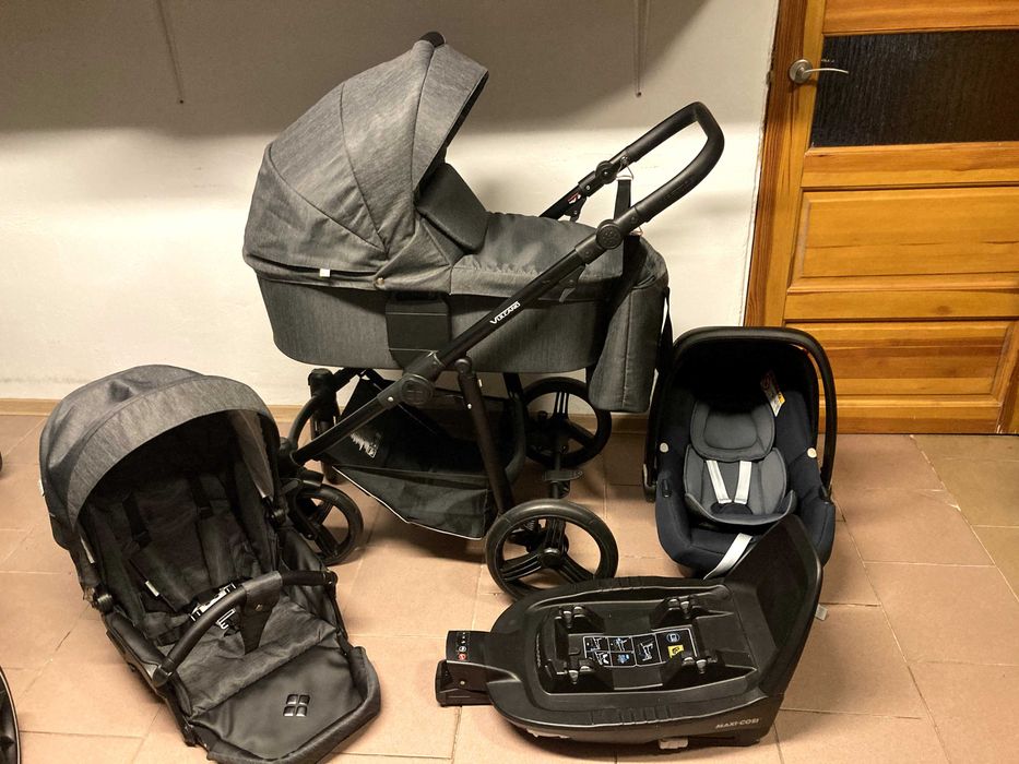 Wózek BEBETTO VULCANO 2w1 / 3w1 / 4w1 z bazą Isofix