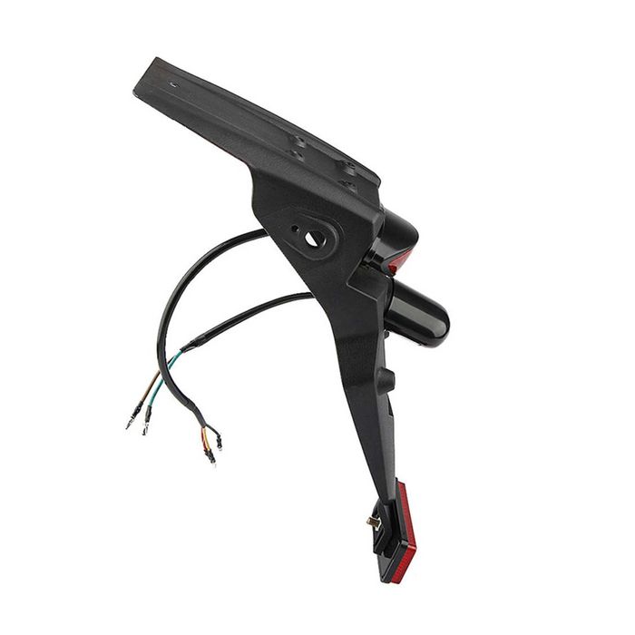 Guarda-lamas traseiro universal com luz LED e suporte para matrícula