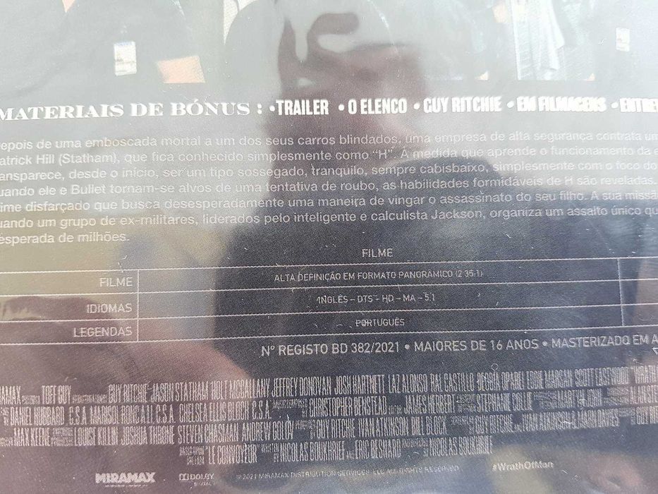 Um Homem Furioso Blu ray (como novo)