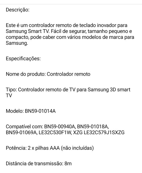 Comando de TV Samsung QLED , 4K Smart TV