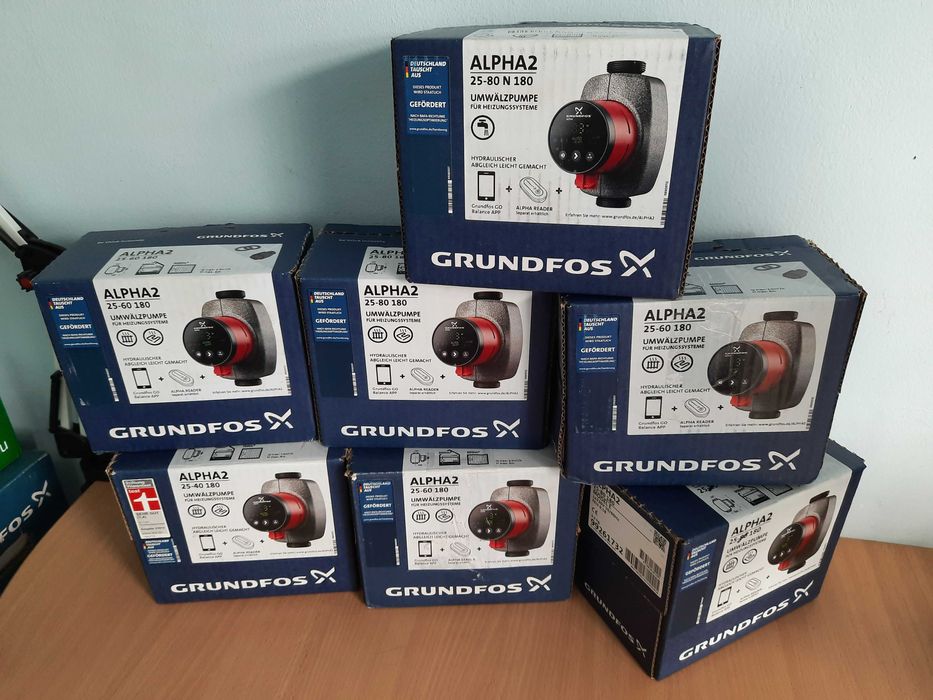 НОВЫЙ. Циркуляционный насос Grundfos ALPHA2 25-60 180 / 25-40 180
