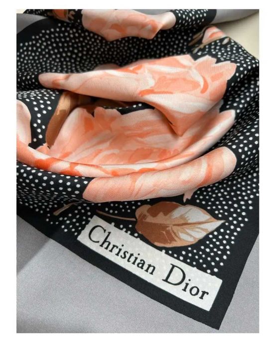 Вінтажна хустка Cristian Dior 76см на 76 см платок шелковый