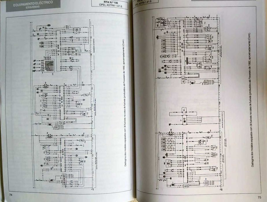 Manual mecânico de Opel Astra 1.4 e 1.6