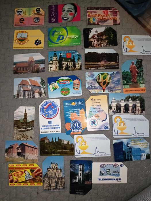 Karty telefoniczne zestaw