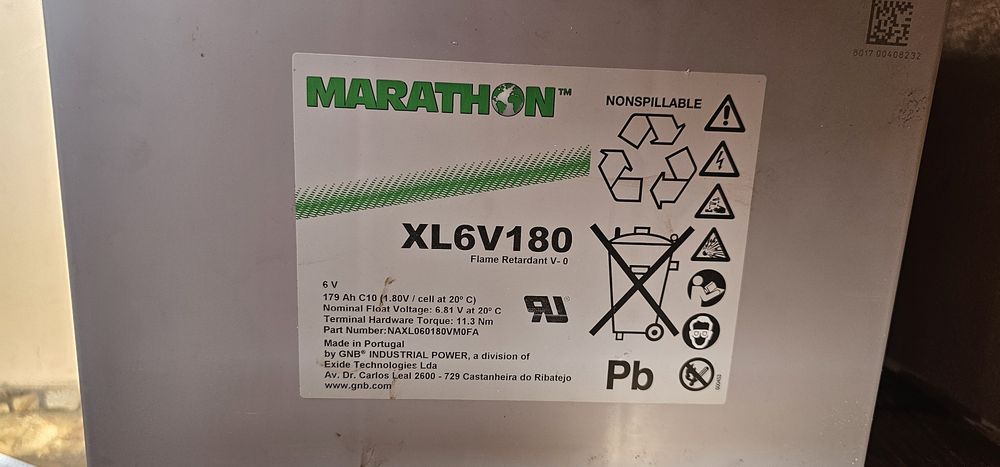 ЗаголовокАкумулятори Marathon XL6V180
