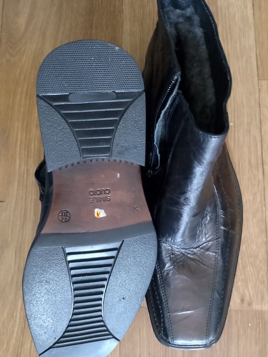 Buty męskie ocieplane nowe skóra rozmiar 44