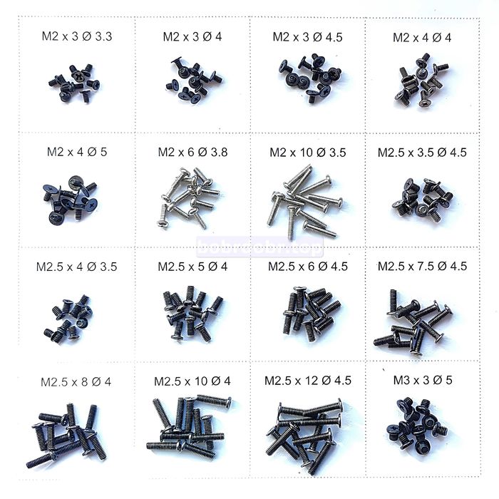 Болтики для ноутбука, болты шурупы винты крепеж компьютера набор 160шт