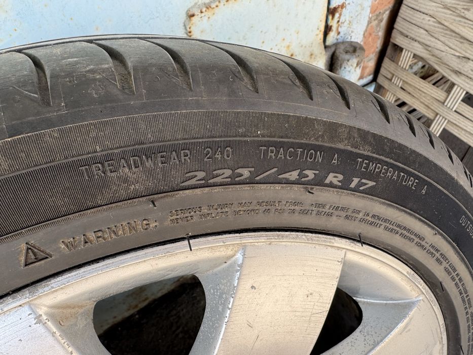 Продам диски R17 5/112 Mercedes Audi Skoda vw з резиною