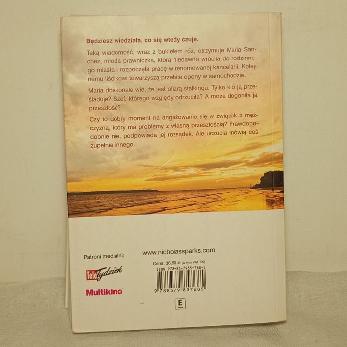 Spójrz na mnie. Nicholas Sparks | Maria Gębicka-Frąc