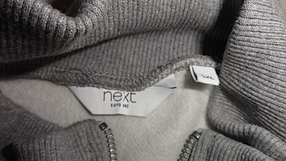NEXT - Nowa ciepła bluza - Rozmiar 5XL - DUŻY ROZMIAR