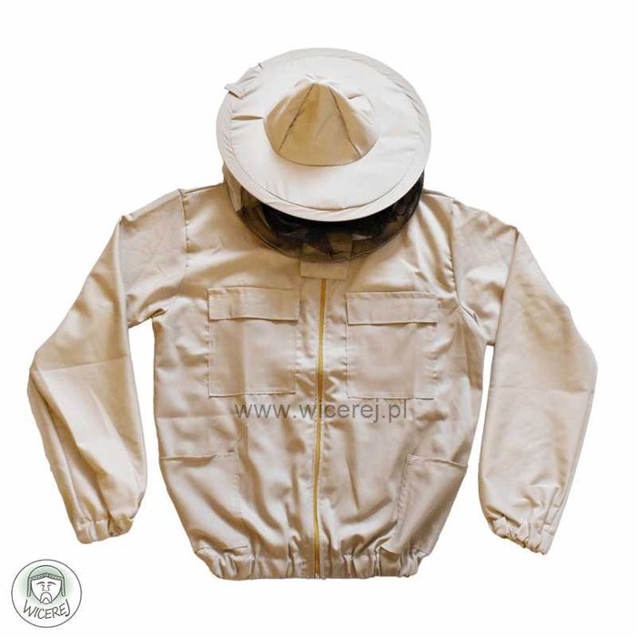 Bluza Pszczelarska Premium rozpinana z Kapeluszem rozmiar XL