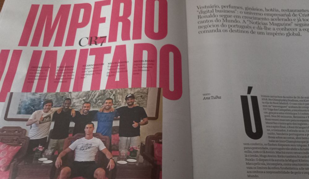 Cristiano Ronaldo 2018 negócios ilimitados