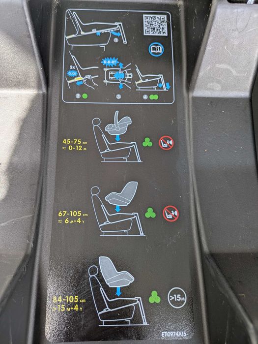 Base + Cadeira bebê - Isofix - Bébéconfort