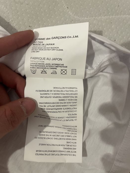 koszulka comme des garcons biala rozmiar M
