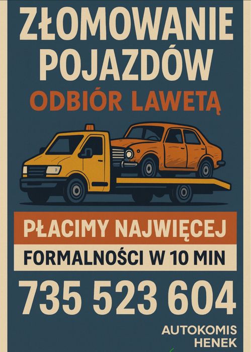 Złomowanie pojazdów i skup aut