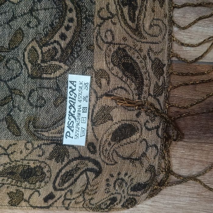 Szal pashmina z jedwabiem