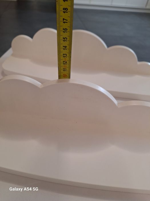 Półki 3szt plastikowe