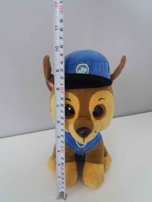 Pluszak duży Chase psi patrol 25cm oryginał jak NOWY brokatowe oczy
