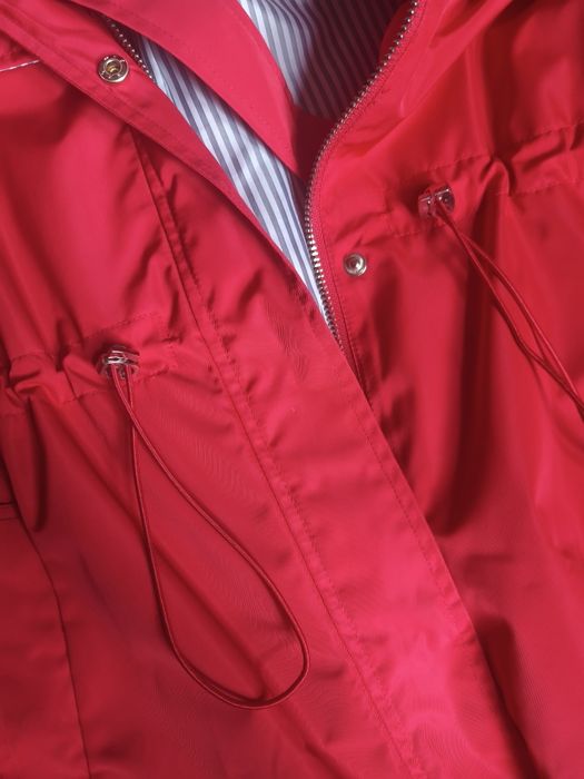 Kurtka Top Secret 36 czerwona parka przeciwdeszczowa