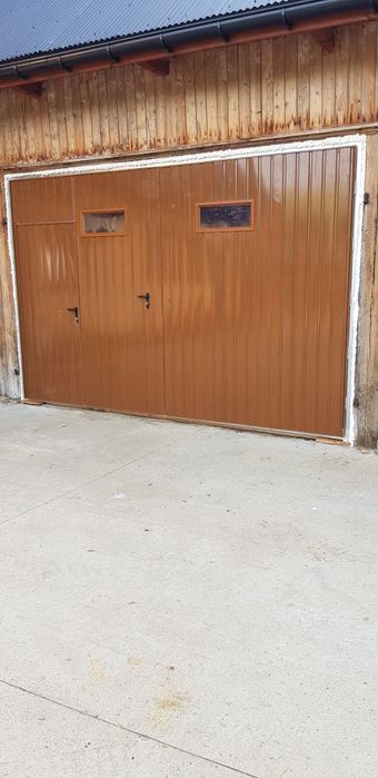 Brama garażowa pod każdy wymiar uchylna dwuskrzydłowa drzwi stalowe