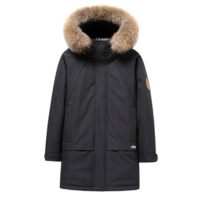 Kurtka męska zimowa puchowa długa