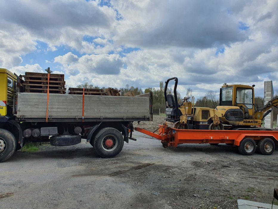 przyczepa do maszyn  budowlanych