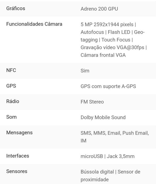 Telemóvel Android Lg