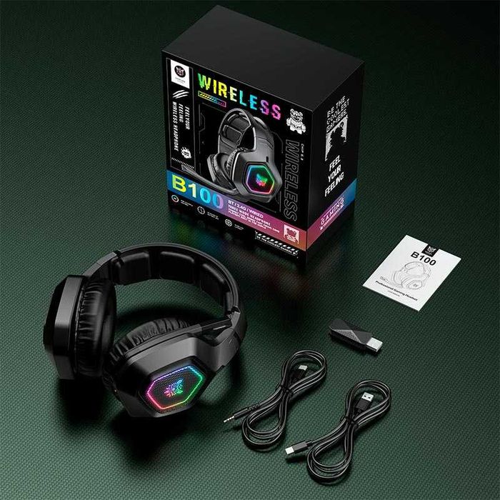 Геймерські ігрові Bluetooth навушники Onikuma B100