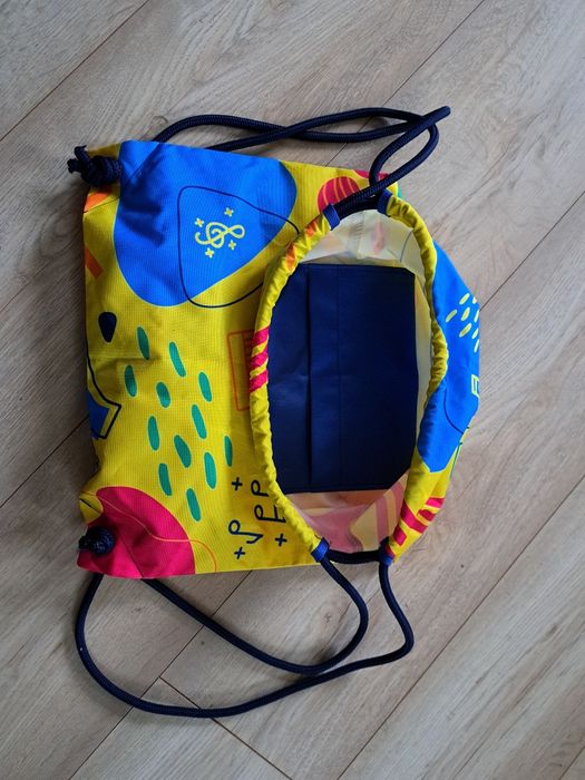 Kolorowy workoplecak, na zakupy, na buty do szkoły i przedszkola