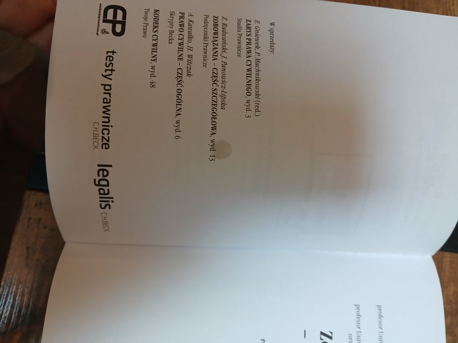 Zobowiązania część ogólna wydanie 14 Radwański