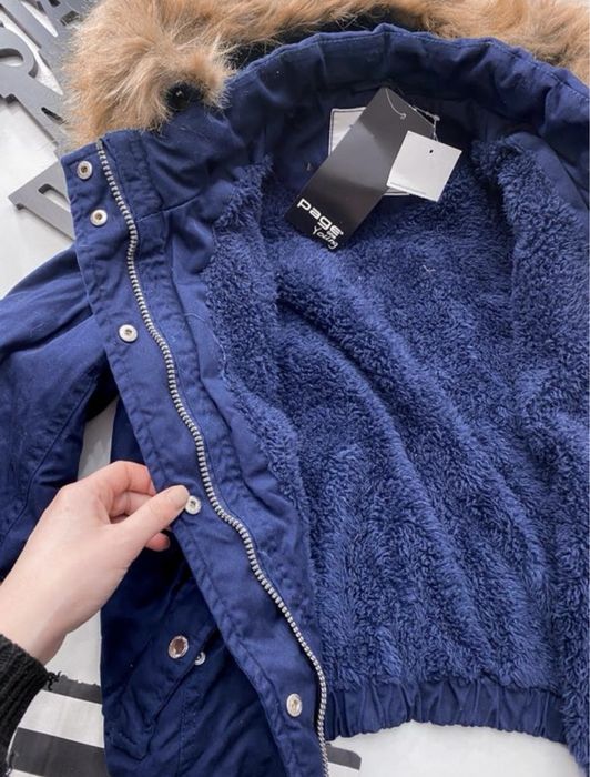 Зимова підліткова куртка парка утеплена  10-12 років