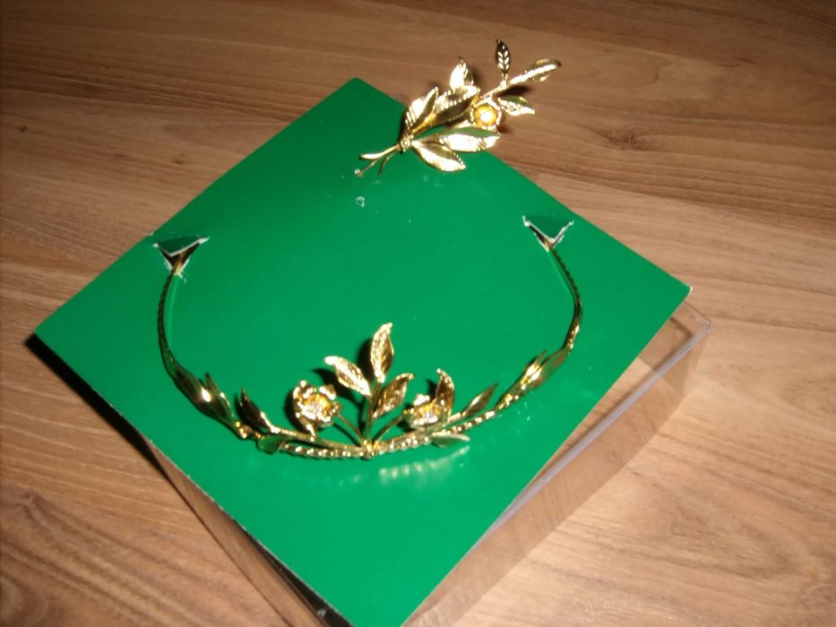 Slubna lub komunijna tiara diadem
