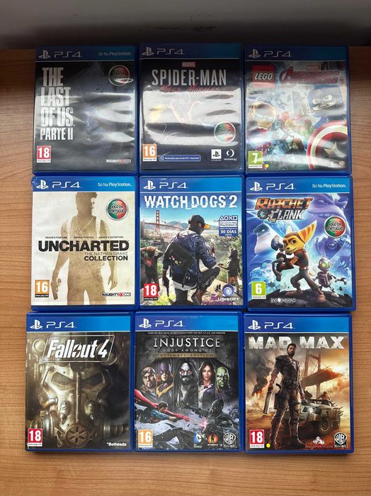 Jogos PS4 Originais – Coleção Completa em Excelente Estado
