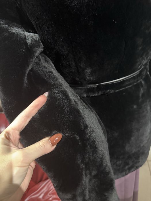 Шуба мутон+норка, розмір 40-42