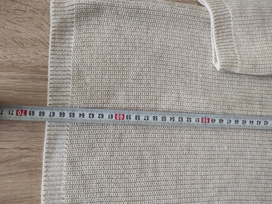 Sweter golf wełna Merino damski rozmiar M