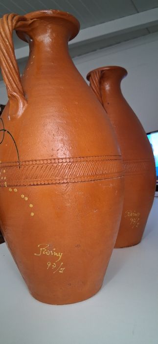 Peças de barro para decoração