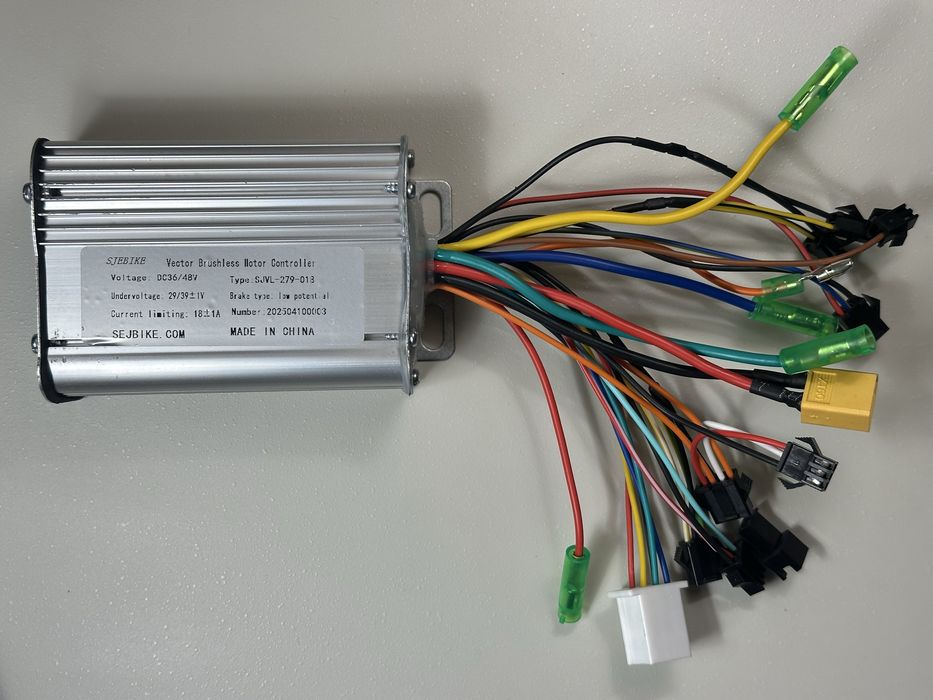 Контроллер 15A 18A 22A 30A  для электронабора, Kunteng KT 36/48V 500W электровелосипед електронабір Моторы редукторные MXUS Дисплеи KT-TF01U