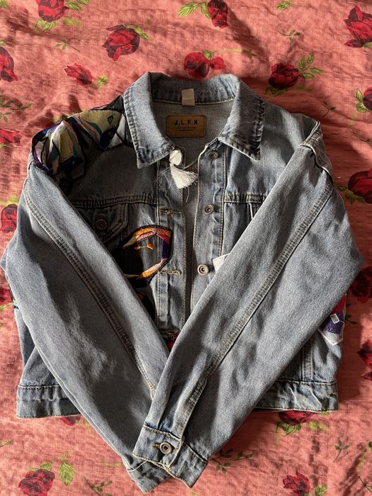 Джинсовка укороченая