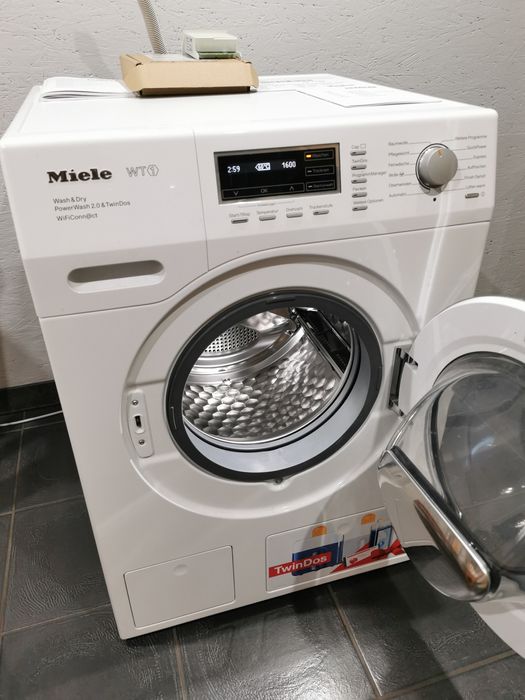 Pralko-suszarka MIELE WT1  WTH730 WPM.  1300 godzin pracy. TwinDos WiF