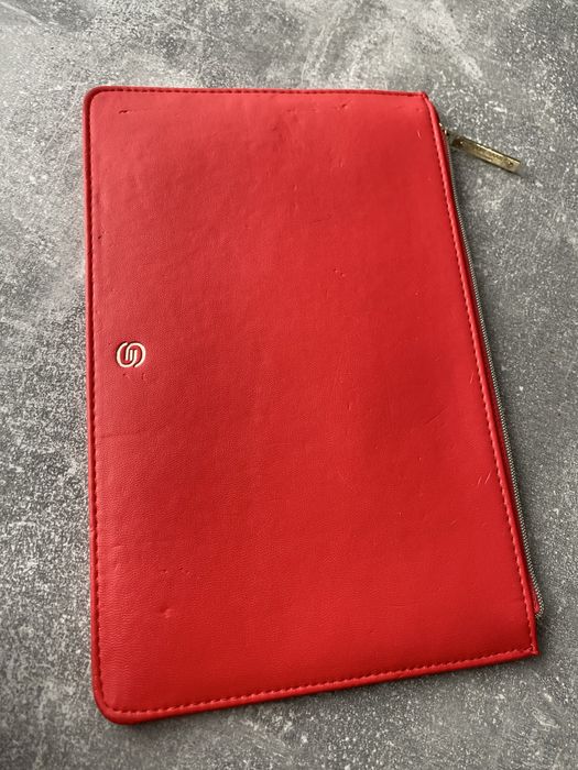 kopertówka kosmetyczka etui czerwona koralowa Elie Saab