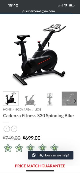 Bicicleta de spinning Cadenza S30