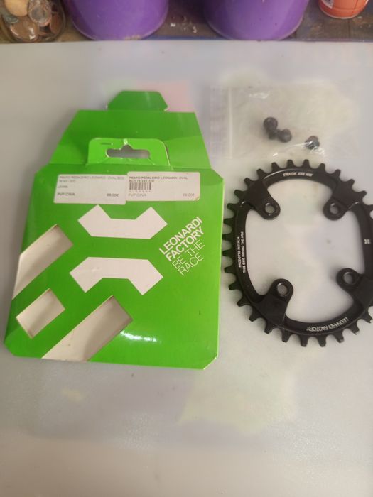 Prato pedaleiro leonardi oval