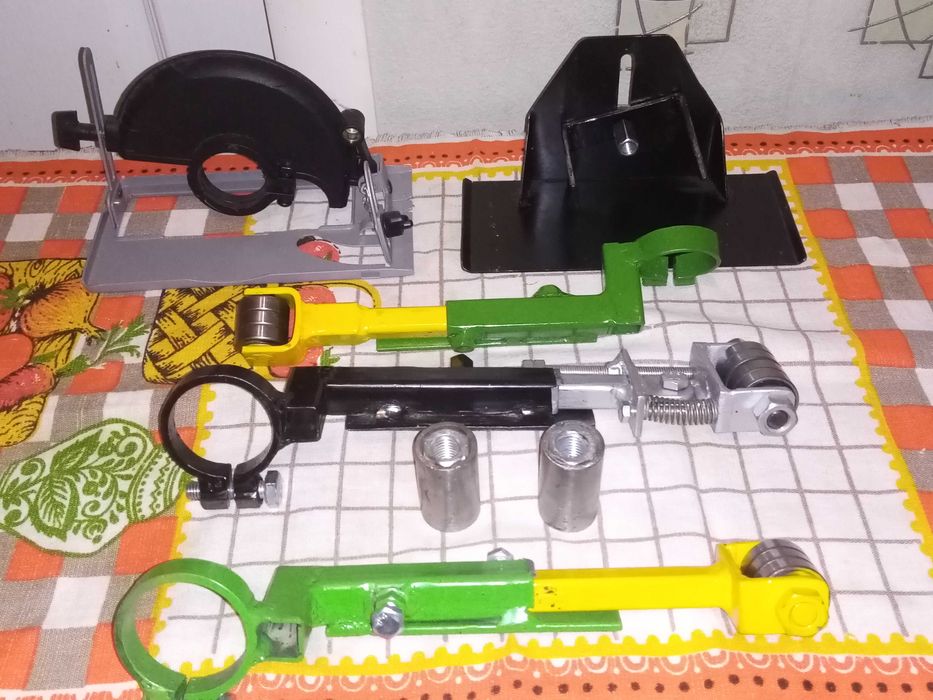 Приспособления для болгарок, и электродрели. Электронапильник.