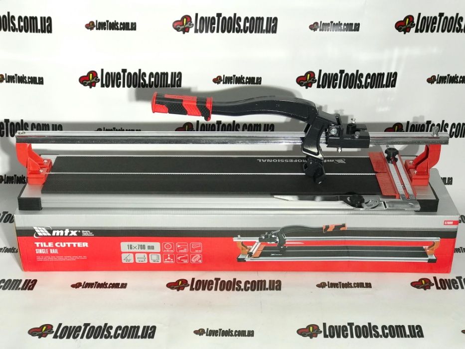 Плиткорез MTX 700 мм рельсовый плиткоріз монорельсовый Matrix 876899: 2 ...