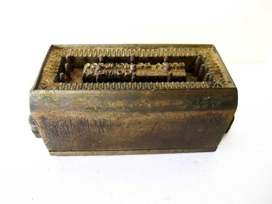 antigo molde mecânico de bolachas "Briza do Mondego Coimbra"
