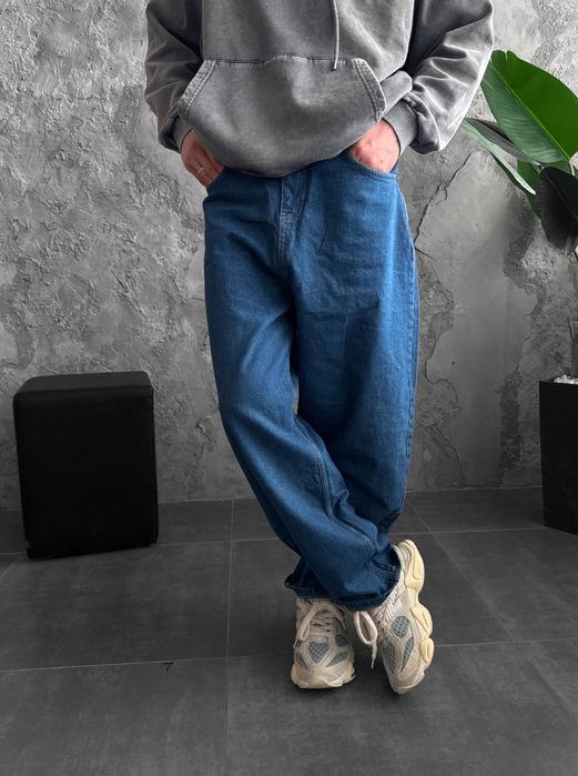 Джинси чоловічі широкі baggy/balloon jeans, штани баггі | Джинсы багги мужские широкие Джынсы беги стиль 90 х реп ск8 rap sk8 y2k | Розмір XL