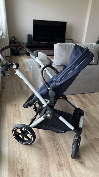 Cybex Eos Lux - carrinho 2 em 1 com alcofa + adaptadores